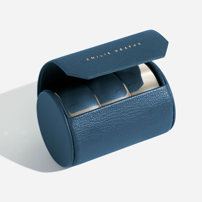 The Leather Nail Artist Case - Azurée