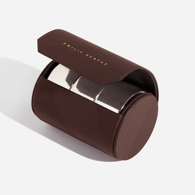 The Leather Nail Artist Case - Chocolat