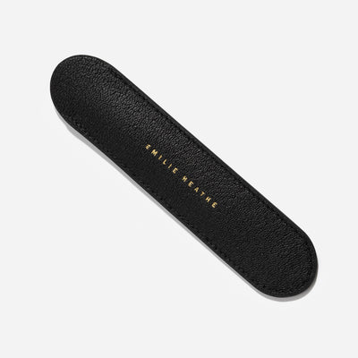 The Leather Pen Case - Noire
