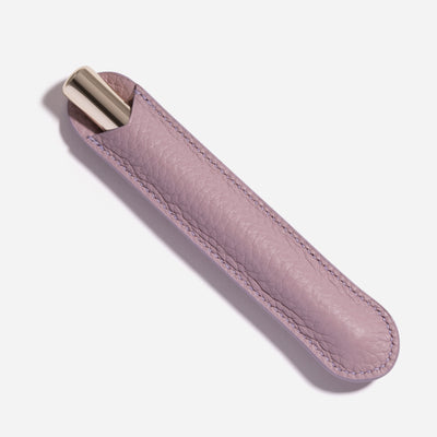 The Leather Pen Case - Lavande