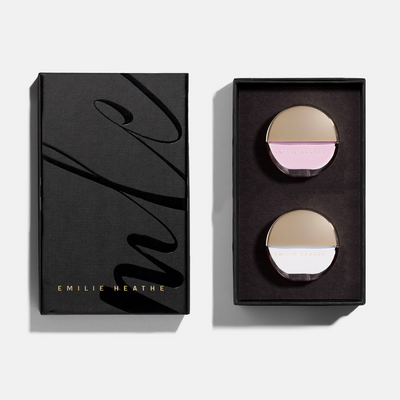 Half & Half white & Macaron pink nail polish product shot. Long wearing, luxury, 10 free, non-toxic nail polish.