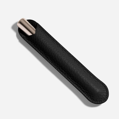 The Leather Pen Case - Noire