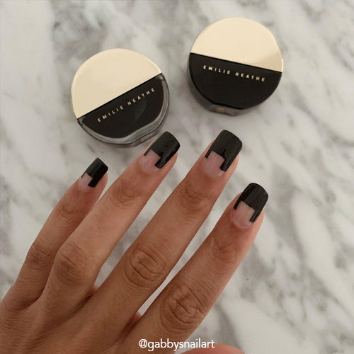 The Basic Bitch Black nail polish product shot. Long wearing, 10 free, non-toxic nail polish.