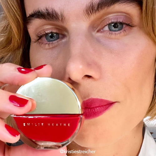 The Perfect Red nail polish product shot. Long wearing, 10 free, non-toxic nail polish.