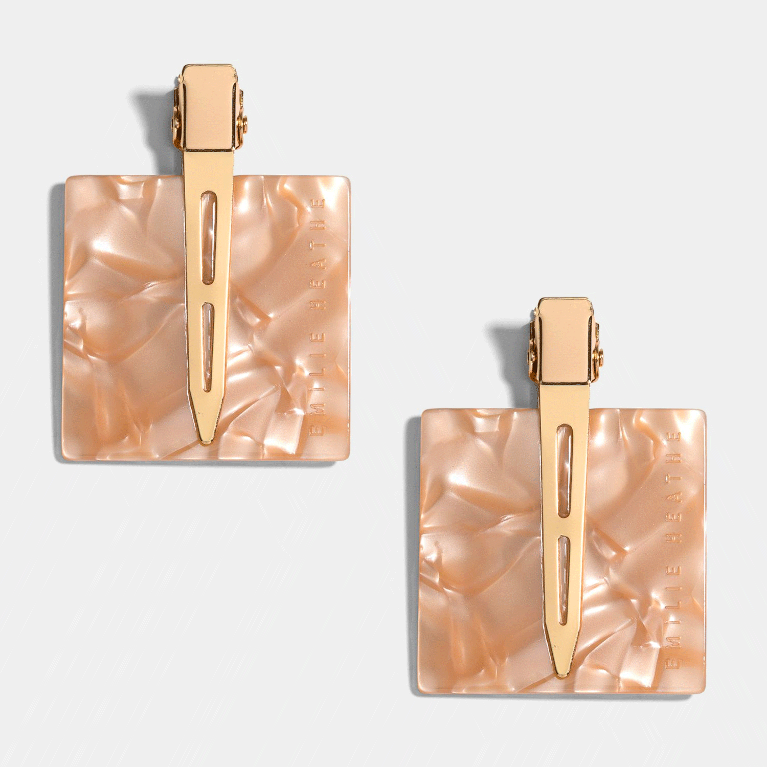 Emilie Heathe Makeup Hair Clips in colour Mocha. Makeup Clips. Clean Beauty.