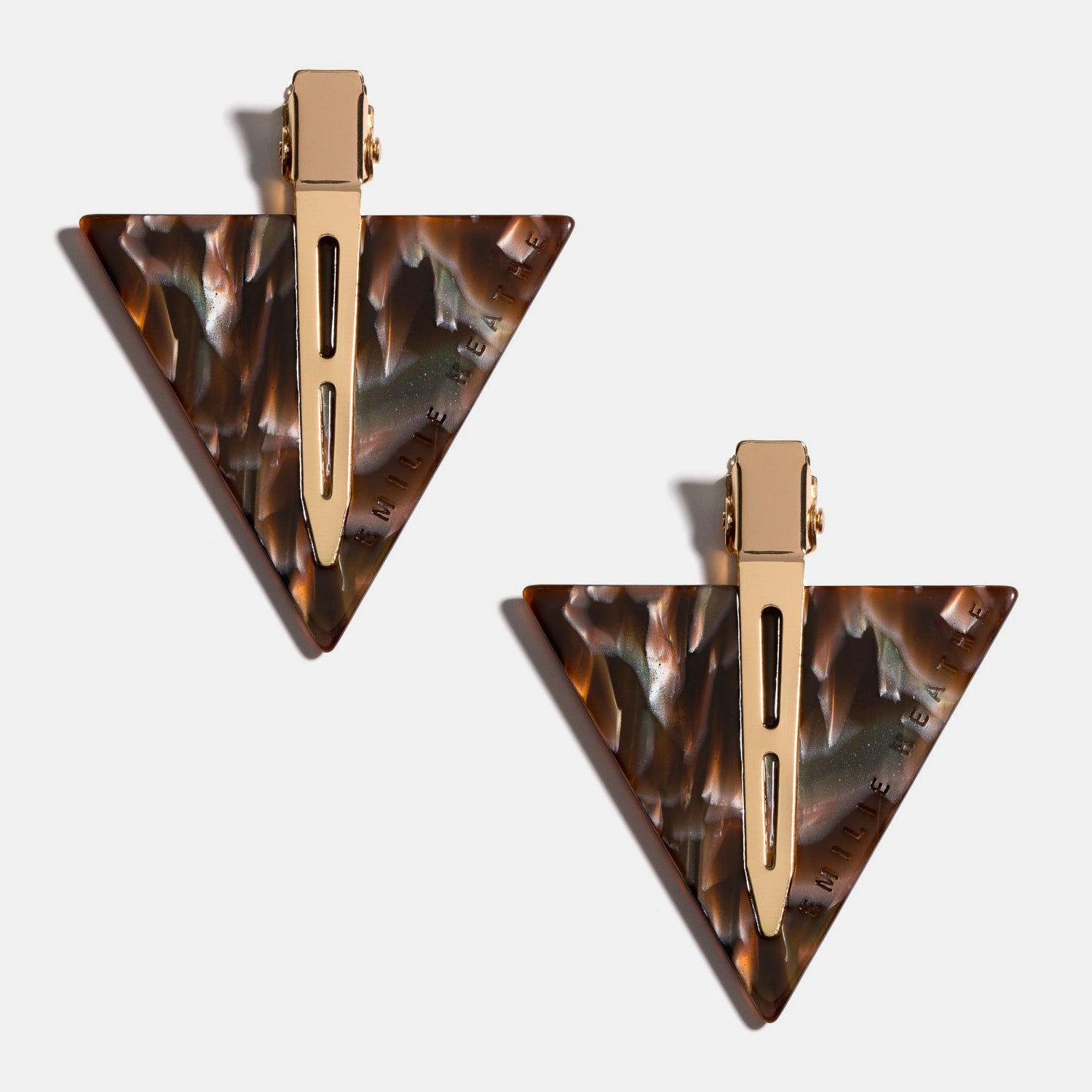 Emilie Heathe Makeup Hair Clips in colour Mocha. Makeup Clips. Clean Beauty.