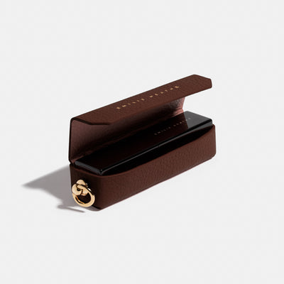 The Leather Lip Atelier Case - Chocolat
